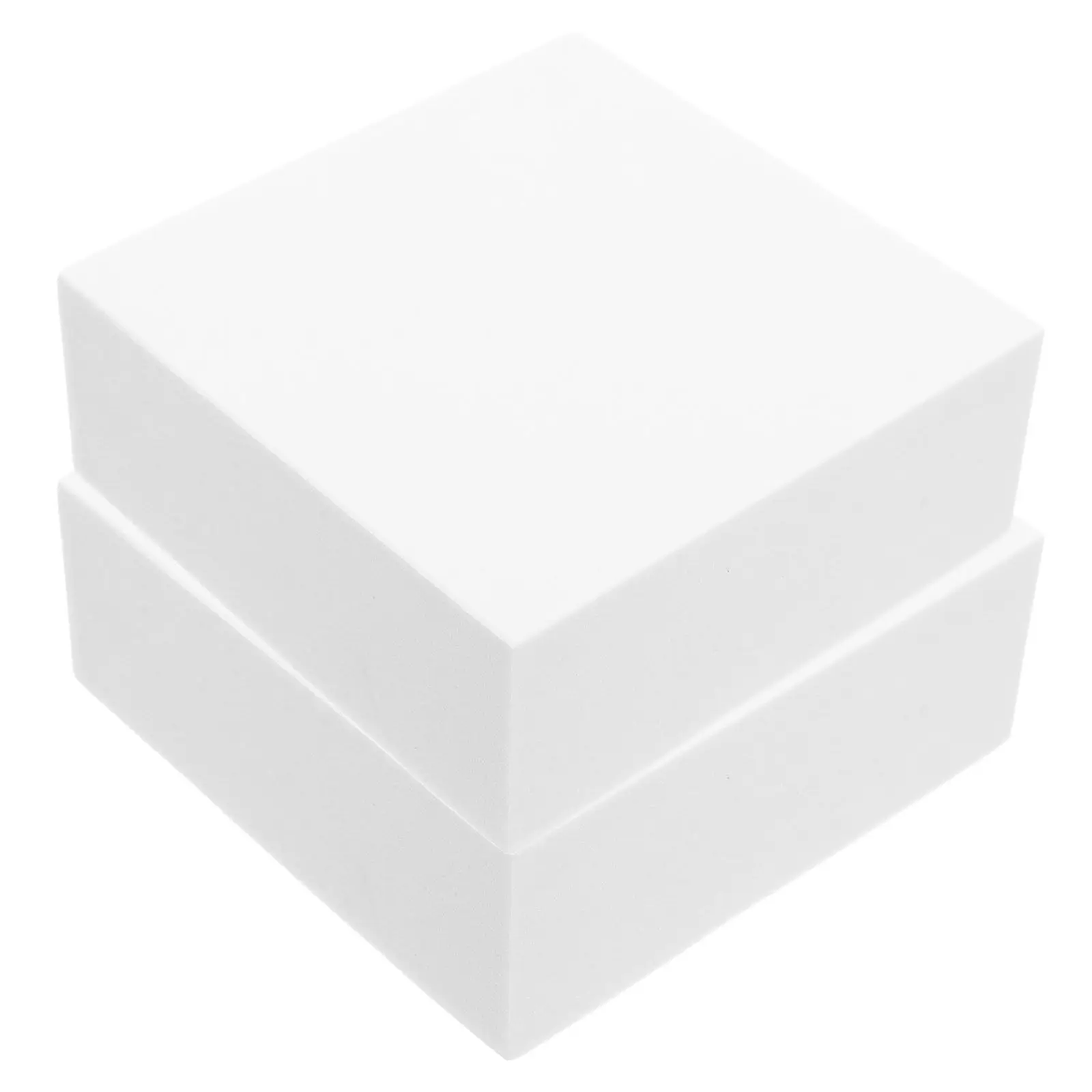

2 Pcs Craft Foam for Sculptures Cubes Floral Arrangement Projects White Accessories Crafts Diy Arts Blocks