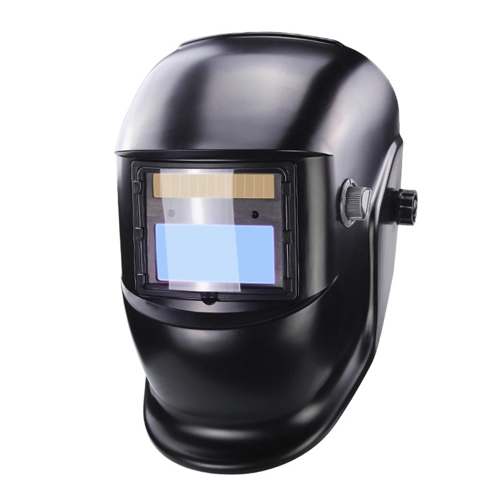 Solar Panel Welding Helmet Eyes Protector Auto Darkening Soldering Cap Filter Lens LCD Dimming Screen for Welder Supplies