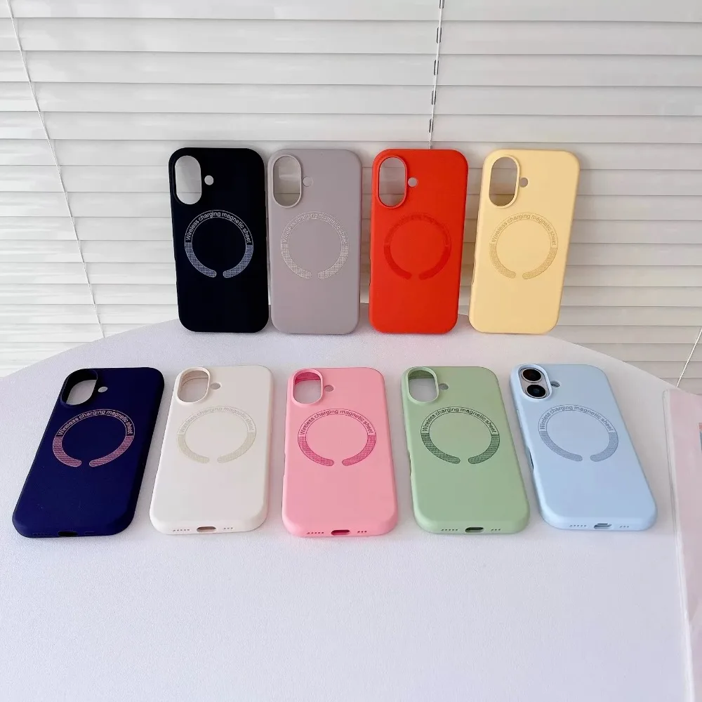 Liquid Silicone For Magsafe Phone Case For iPhone 18 Pro Max 17 16 15 14 13 12 ProMax Plus Soft Microfiber Lining Wireless Cover - view 2