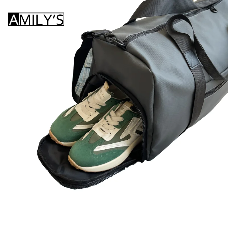 High Capacity Solid Color Travel Bags Hot Sale Simplicity Multiple Pockets Waterproof Sports Yoga Luggage Bags