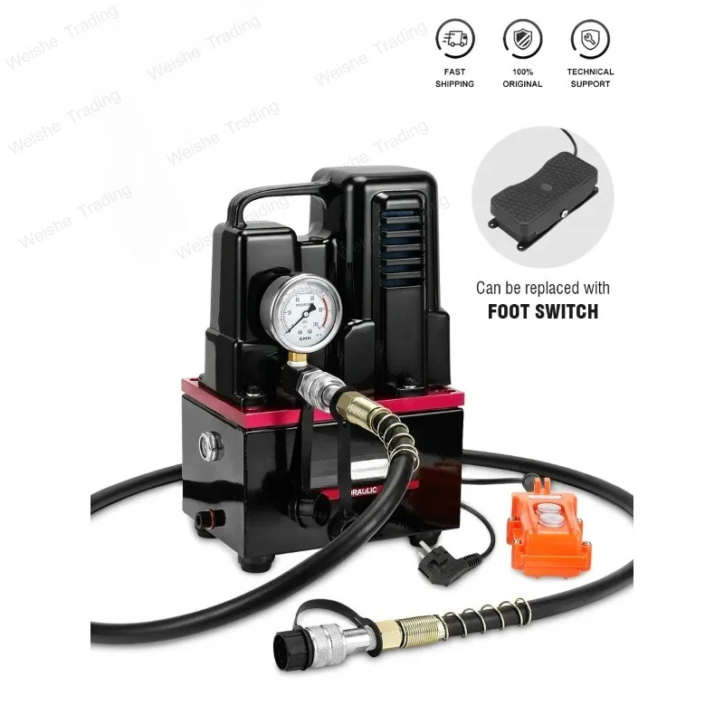 220V 1.2KW High-Voltage Electric Pump Tools Manual/Foot Switch Electric Hydraulic Pump Hydraulic Station QQ-700
