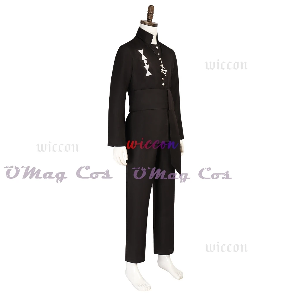 Men Black Rock Band Uniform Full Set Props Nameless Ghoul Outfit For Halloween Stage Performance Carnival Party view 4