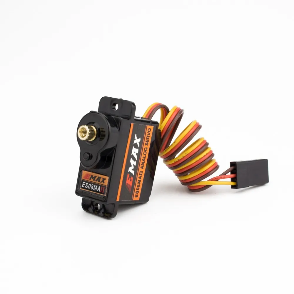 EMAX ES08MA II 12g Mini Metal Gear Analog Servo / ES08MD II 13g Mini Metal Digital Servo For RC Plane FPV Drone Racing