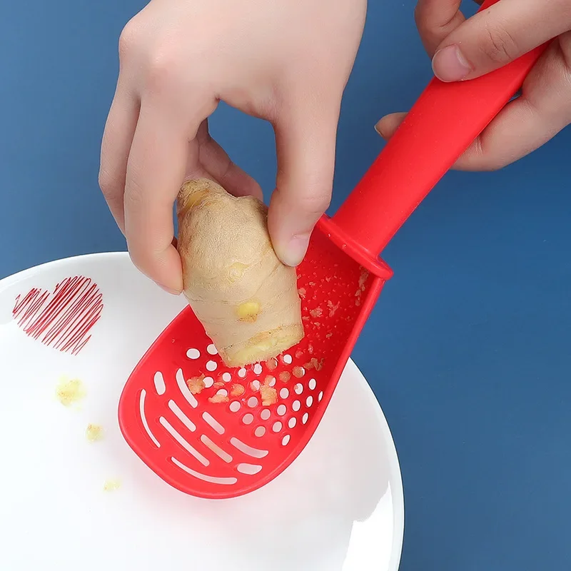 Japanese Cuisine Spoon Multi-Functional Colander Baby Food Supplement Mashed Potato Mashed Ginger Minced Kitchen Gadget