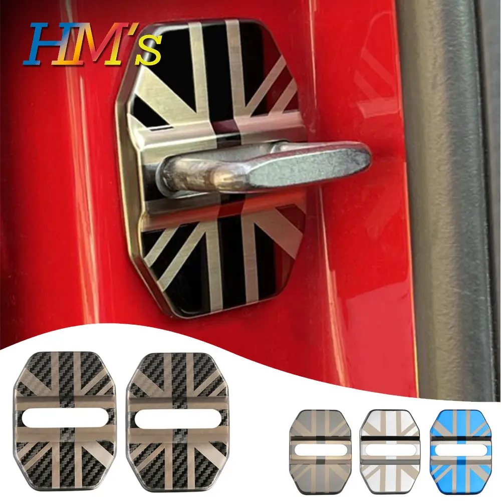 For mini cooper F54 F55 F56 F60 R60 R61 countryman clubman Rust proof stainless steel internal door lock buckle sticker