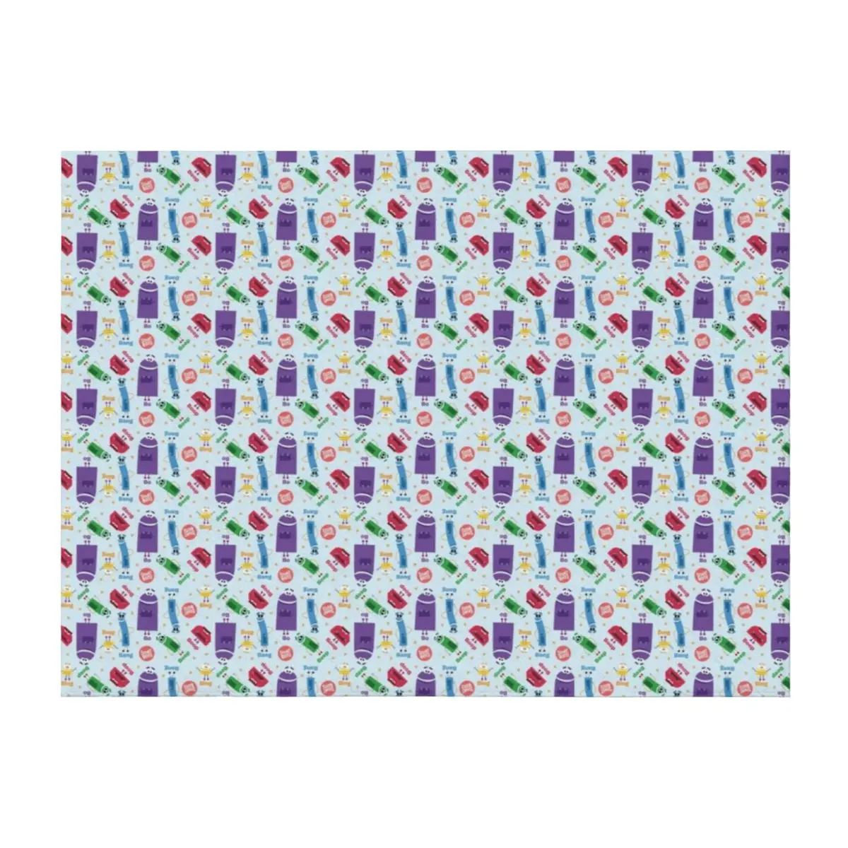 

Colorful Storybots pattern Throw Blanket Plaid Softest decorative warm winter Blankets