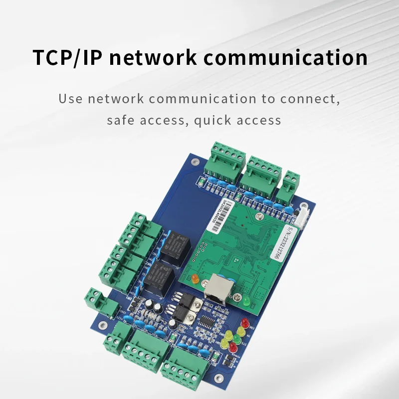Immagine 4: Pannello di controllo accessi intelligente TCP/IP Wiegand 26 Rete Singola Doppia Soluzioni di sicurezza a quattro porte Sistema di accesso con software