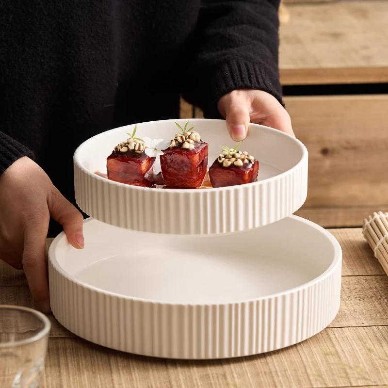 Stone Patterned Ceramic Bowl Matte Dessert Bowl Soup Bowl Yogurt Bowls Noodle Bowls Molecular Cuisine Restaurant Tableware