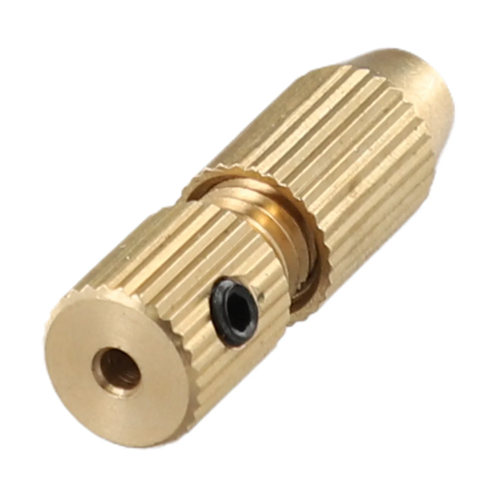 Brass Motor Shaft Clamp For 20mm Shaft Hole Small Collet Adapter Fixture DrillChuck Set With Key Wrench Easy To Use