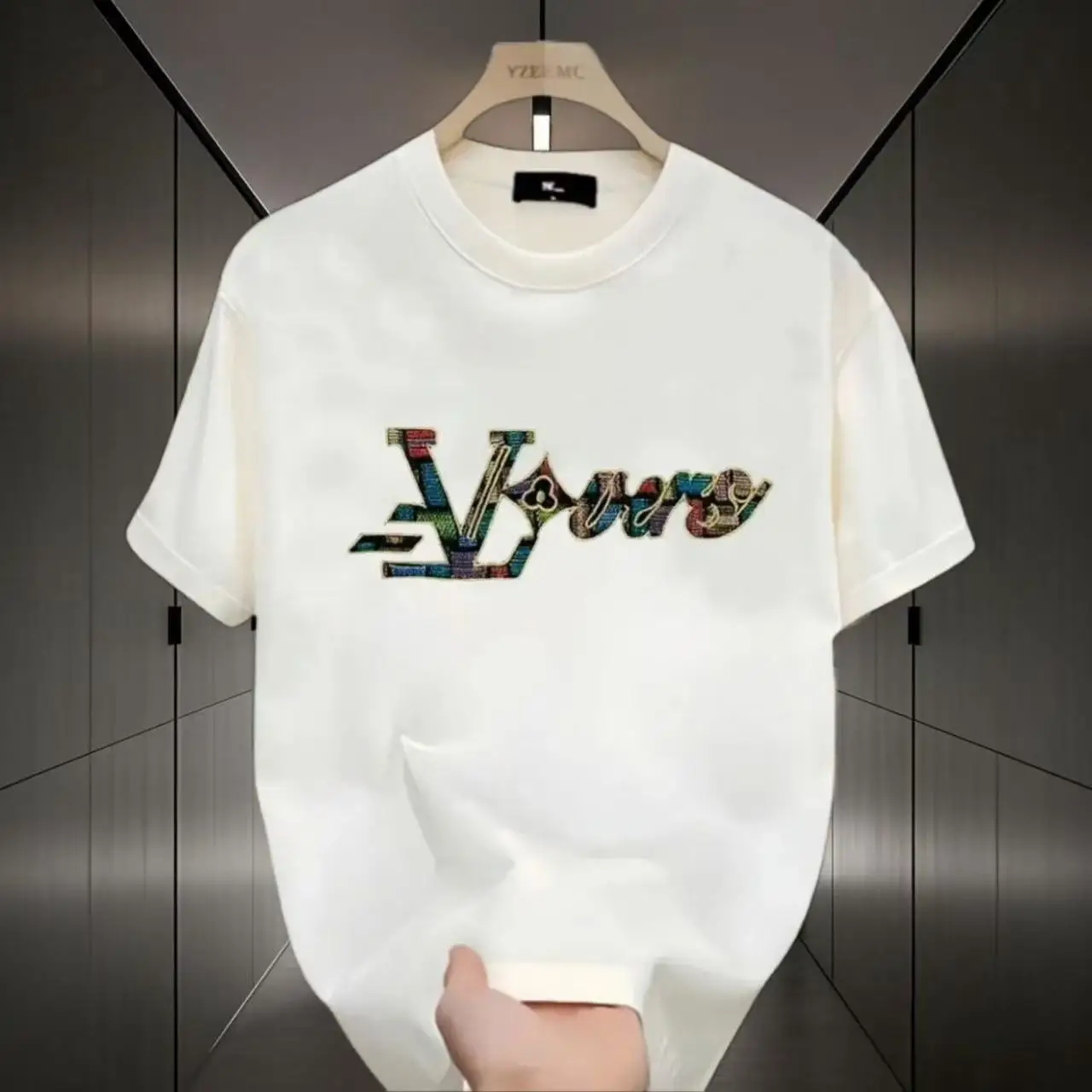 2026 brand summer pure cotton printed T-shirt, comfortable and breathable, high-quality light luxury top for both men and women