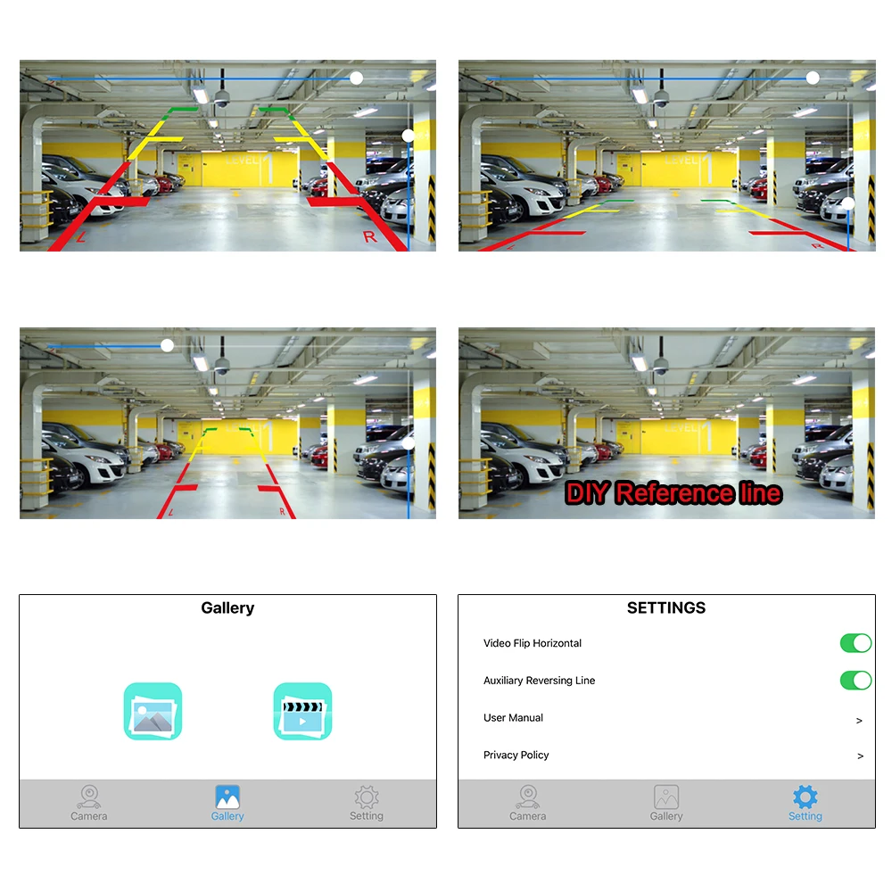 Carsanbo Car Camera 5G Wireless WiFi Camera 170 ° General Motors Rear View License Plate Reversing Camera HD Waterproof Camera