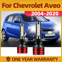 TEENRAM LED Headlight Lamp Bulb Combo High Low H4 6000K White light 200m Lighting Range For Chevrolet Aveo 2004-2020