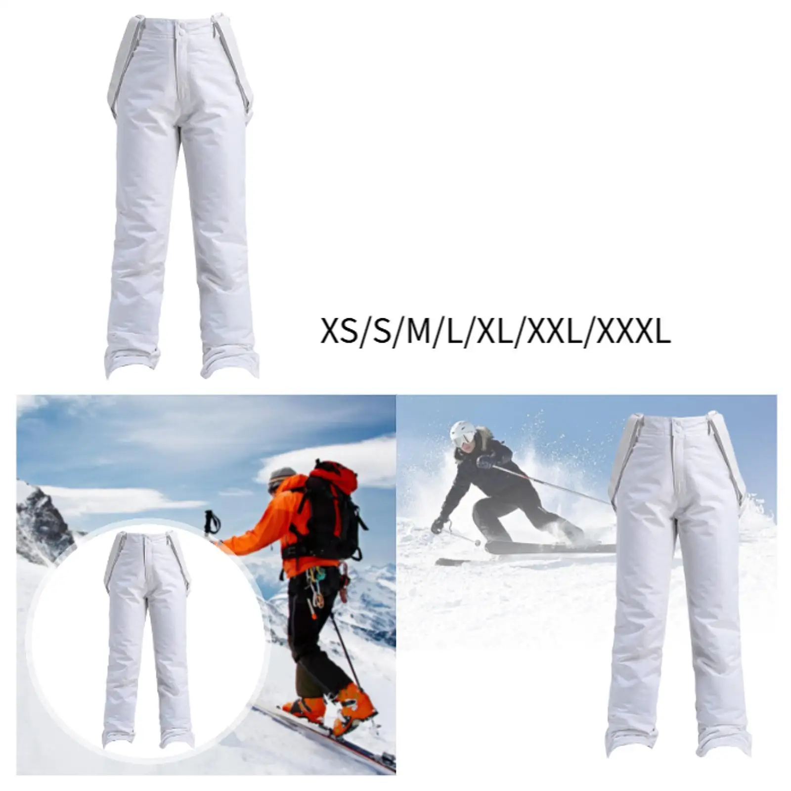 

Snowboard Pants Ski Bib Lightweight Full Length Snowboard Sled Skiing Insulated Ripstop Outdoor Water Resistant Skiing Pants