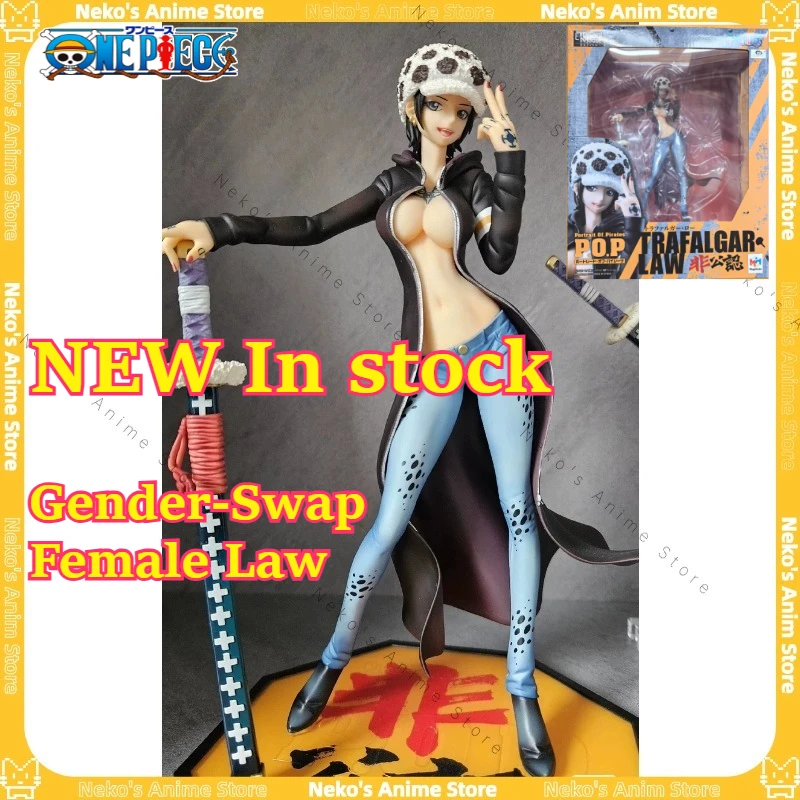 

【In Stock】Original One Piece POP IRO Female Law Unofficial Gender-Swap Anime Model Trendy Toys Desktop Doll Collectibles Gift
