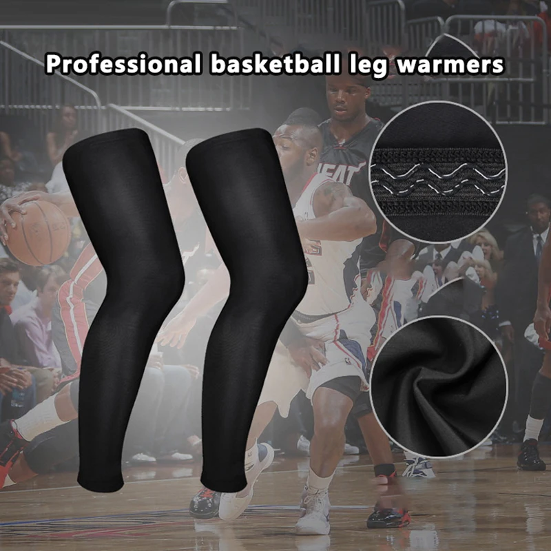 1Pc Full Leg Sleeves Long Compression Leg Sleeve Knee Sleeves Protect Leg, For Man Women Basketball Cycling Football Running