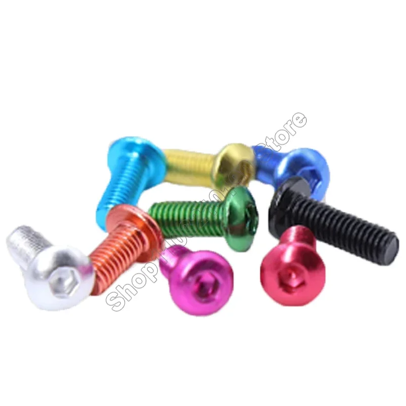 1Pc Aluminum Allen Round Screw M3 M3.5 M4 M5 M6 Colourful Aluminum Hex Hexagon Socket Button Head Machine Screws Bolts L=6-15mm