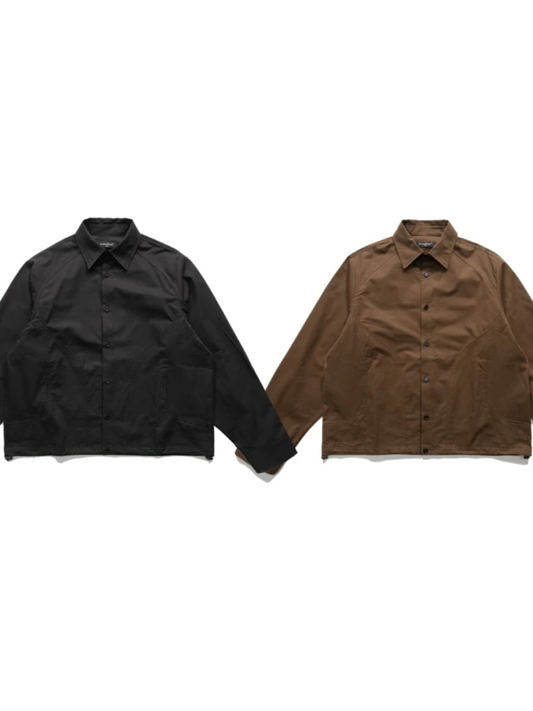 

Loose Fit Long Sleeve Shirt Retro Japanese Style Outdoor Casual Collared Loose Workwear Jacket for Men And Women