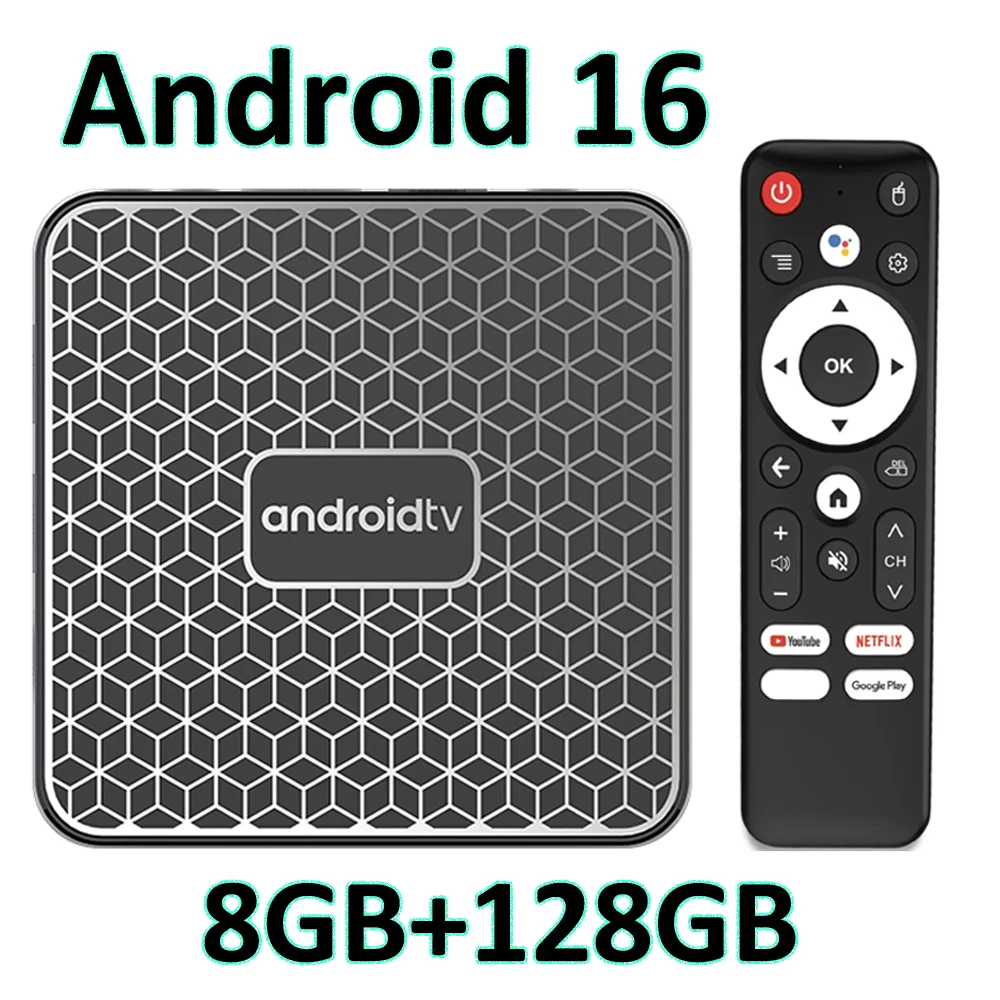 Home Cinema Google - T8s Android 16 Smart TV Box