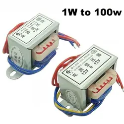 Alimentation électrique, entrée AC 220V sortie AC simple/double 6V 9V 12V 15V 18V 24V 36, 1W 2W 5W 10W 15W 20W 30W 50W V