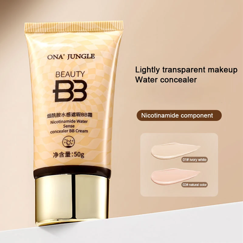 1 Pcs Face Liquid Foundation Moisturizing BB Cream Concealer Oil-control Full Coverage Flaw Waterproof Long Lasting Cosmetic