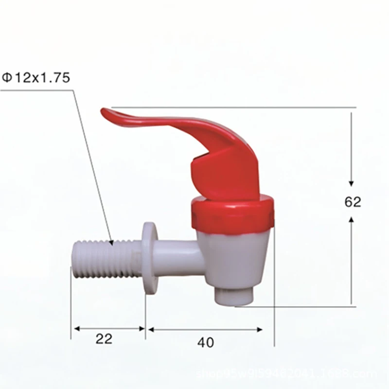 1pc New Plastic Water Dispenser Tap Thread Dia Bottled Water Dispenser Spigot Faucet Bibcocks 2 Sizes