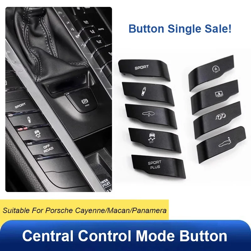 Car Sticker For Porsche Cayenne Macan Panamera Car Air Conditioner Panel Central Control Multifunctional Switch Button Interior