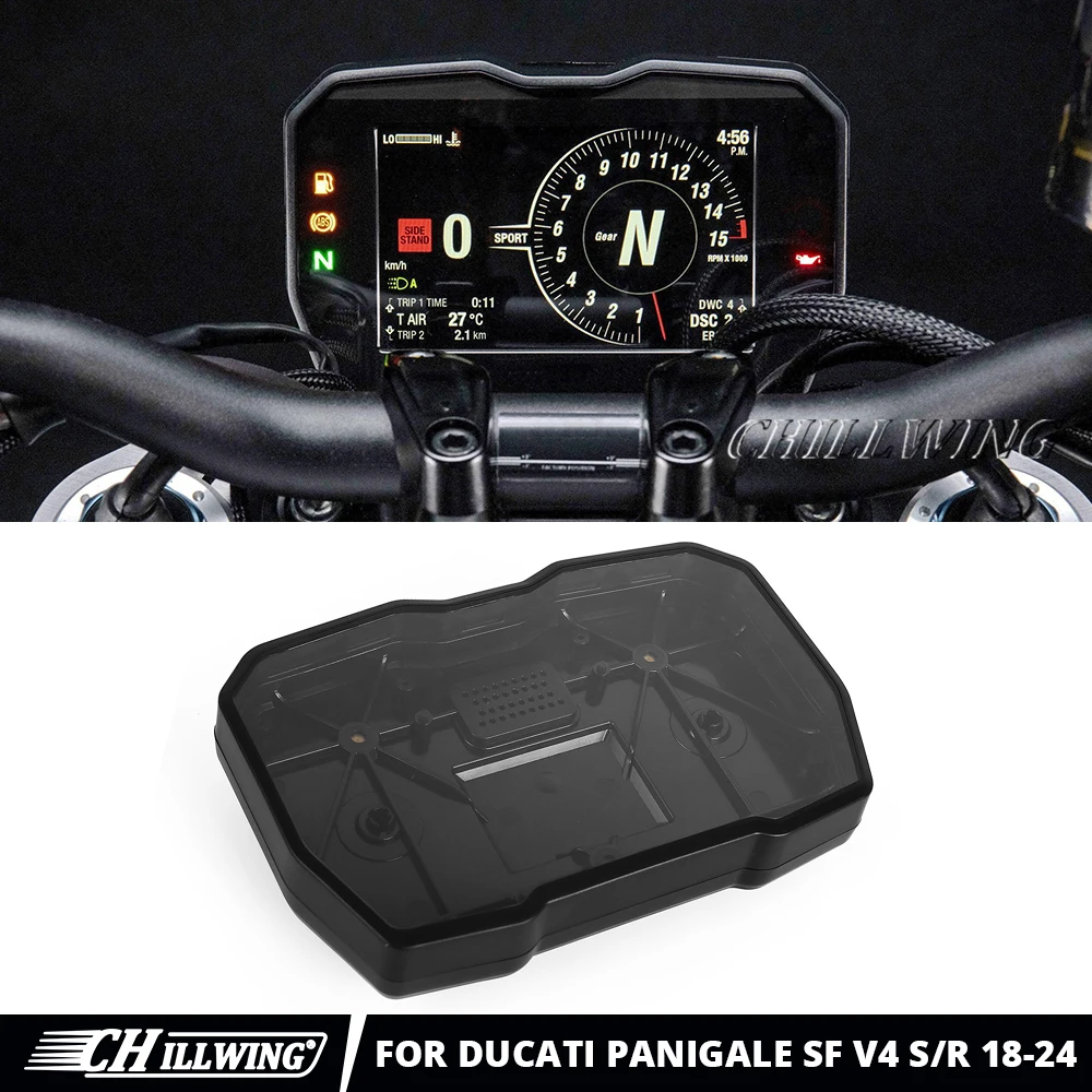 

Motorcycle Gauge Cover For Diavel V4 Streetfighter V4 Panigale V4 R 2018-2023 Instrument Speedometer Case Dashboard Housing