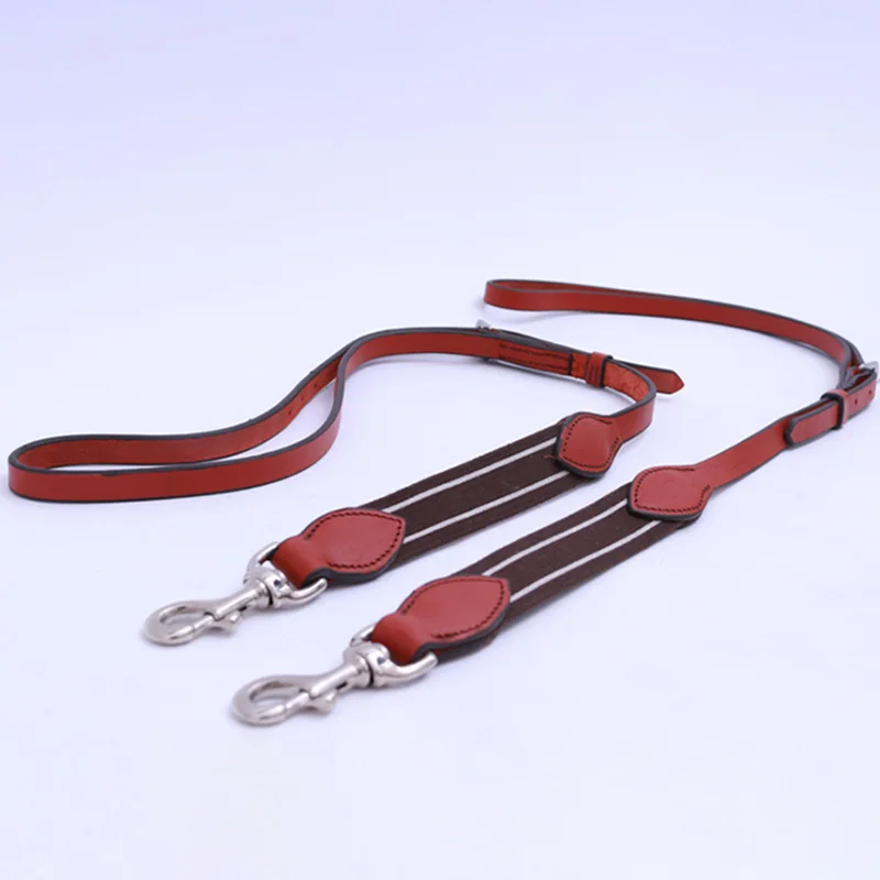 

Equestrian Cowhide Reins Horse Riding Supplies Horse Equipment Side Secondary Reins Harness