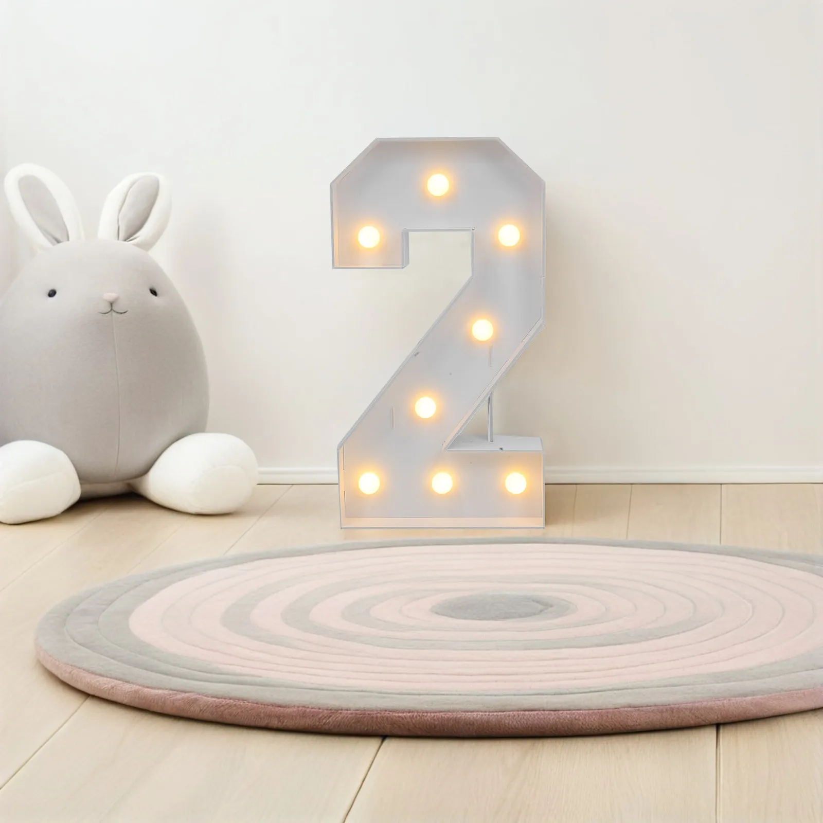 1Set Party Decoration LED Light Up Number High Brightness Easy Installation Lighted Numbers for Birthday Family Gatherings