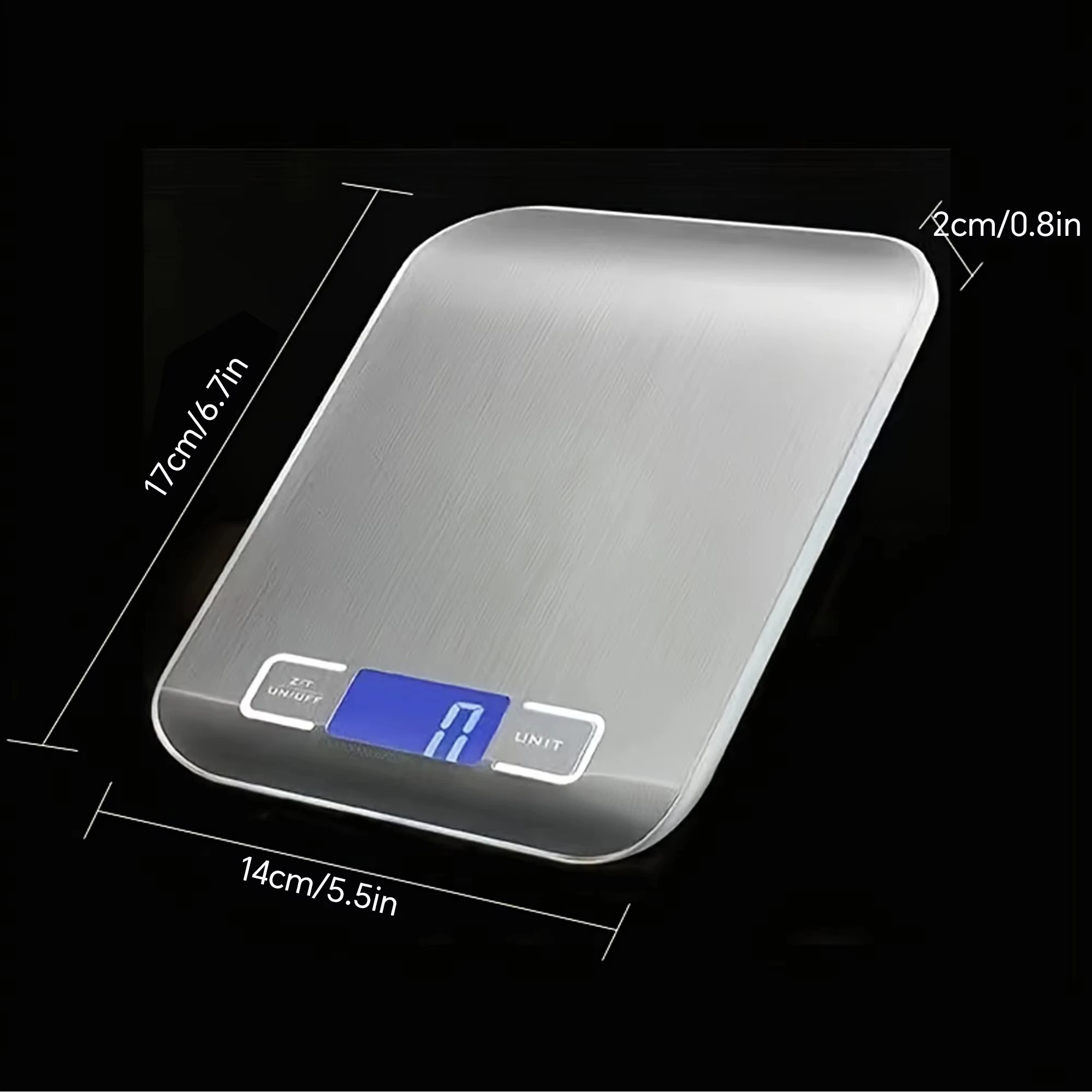 1PC battery stainless steel electronic scale 5kg household food scale baking gram scale Kitchen scales - AliExpress 1420