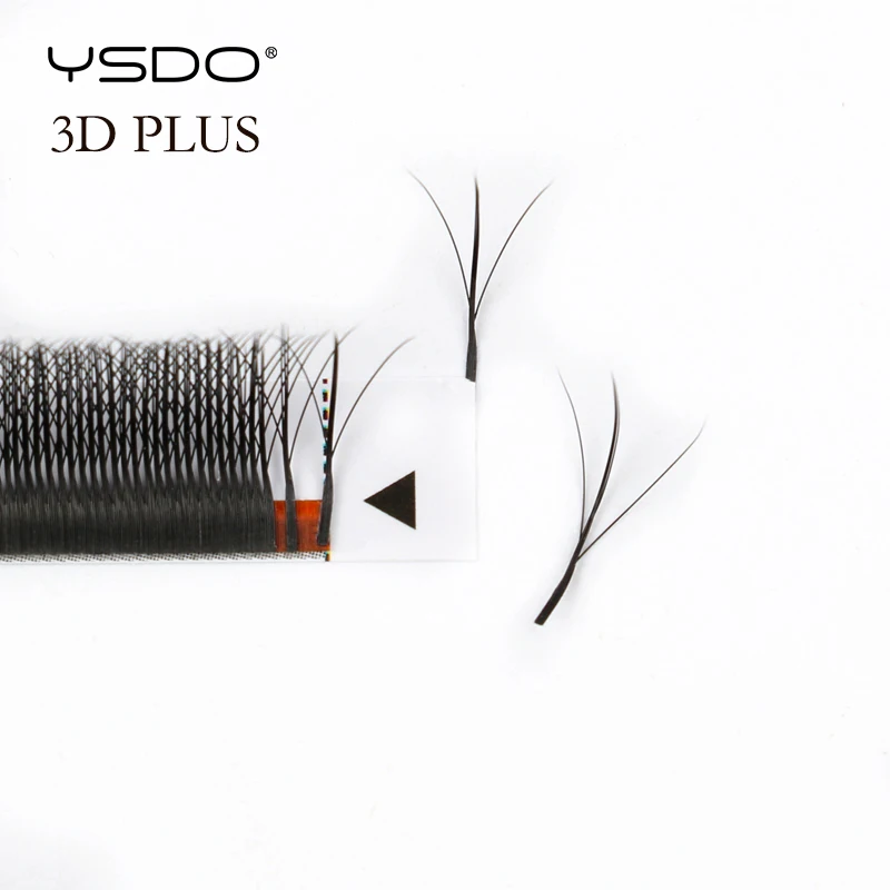 Ресницы Накладные YSDO 3D/4D индивидуальные W-образные натуральные мягкие для профессионального Фото №5