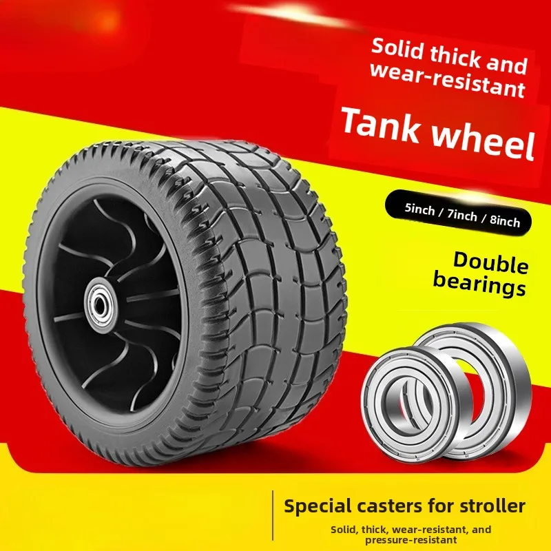 

Camping car wheels, folding car parts, camping car tires, rubber bearings, detachable, widened and thickened wheels