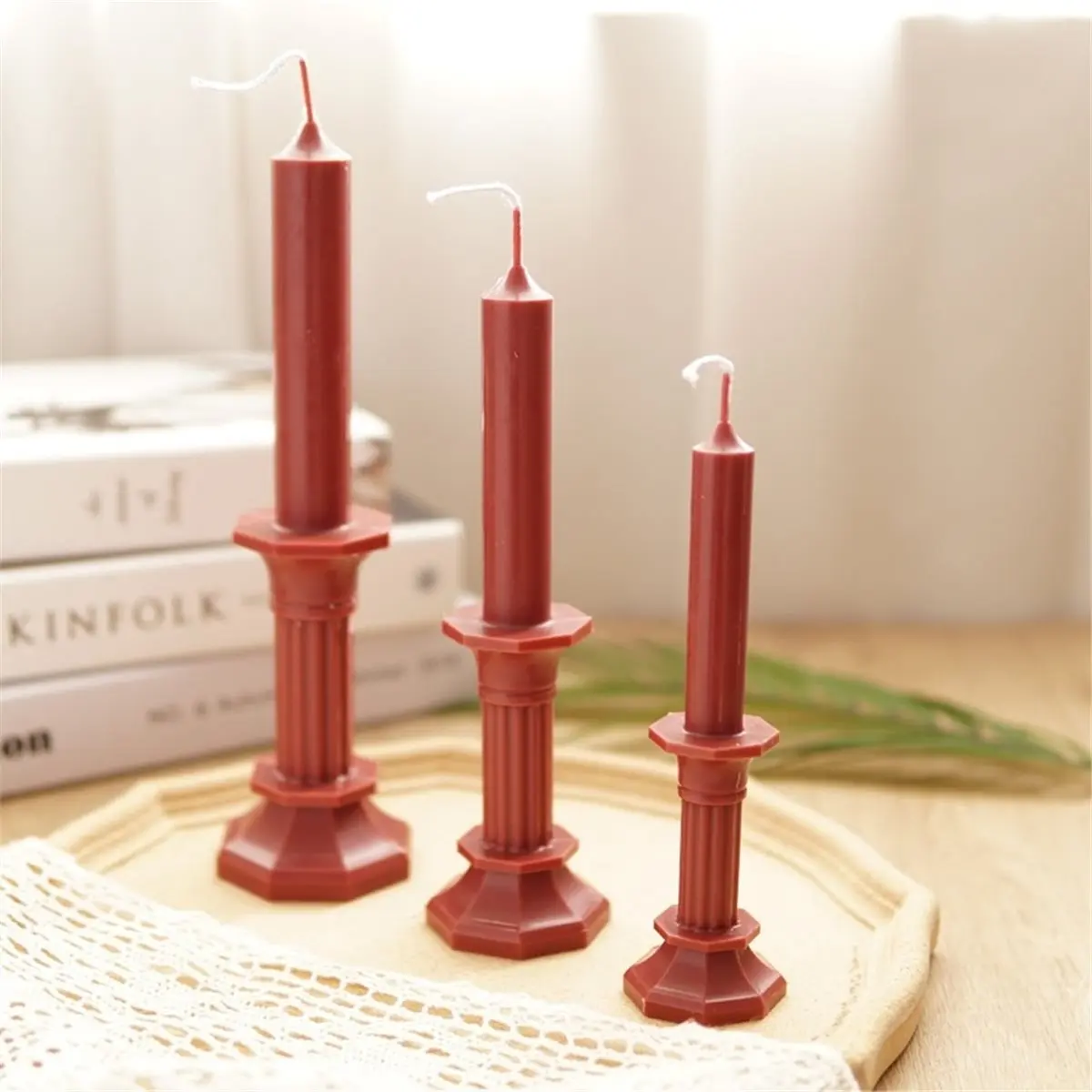 Candle Mold for Scented Candles, Pillar Candle Casting, Resin Crafts, Home Decor Gifts,Candle Mold Large