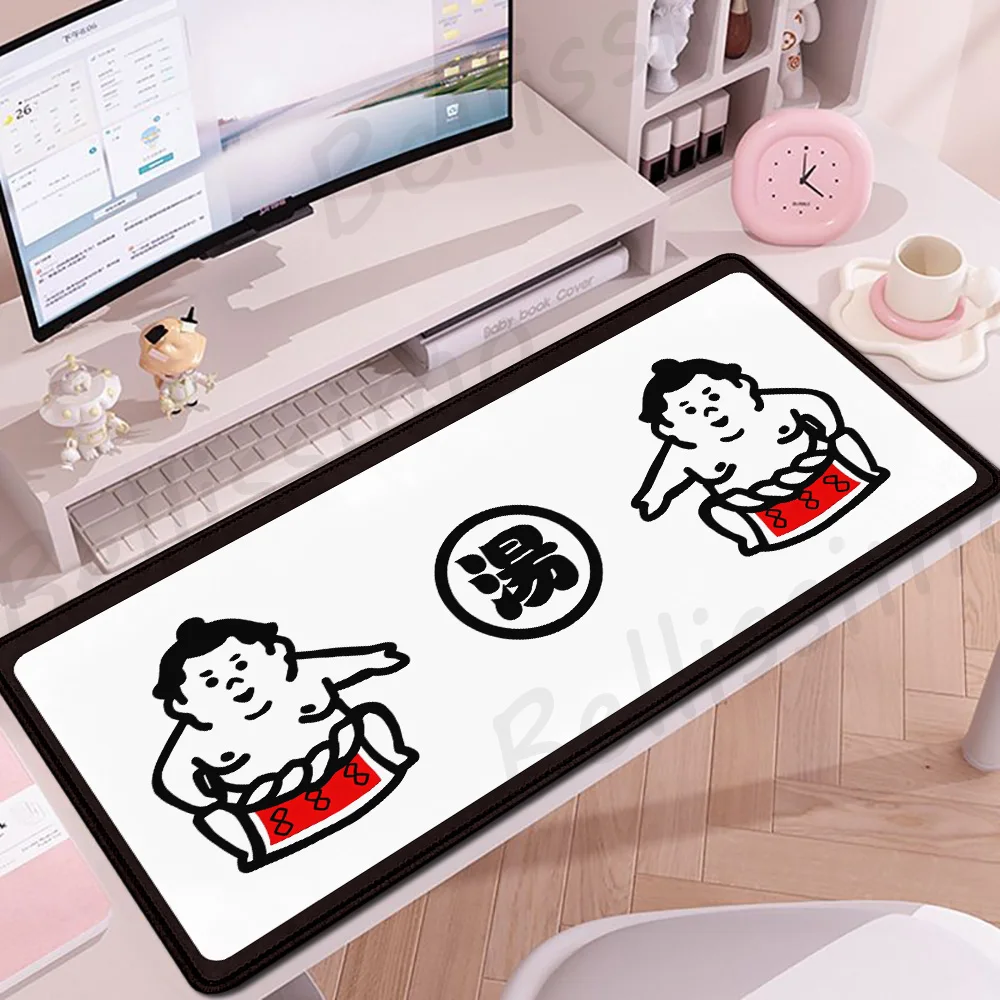 Japanese Art Desk Mat Laptop Office Gaming Mouse Pad Playmat Carpet Gamer Keyboard Mats Computer Carpet Japan Mask Mousepad Xxl