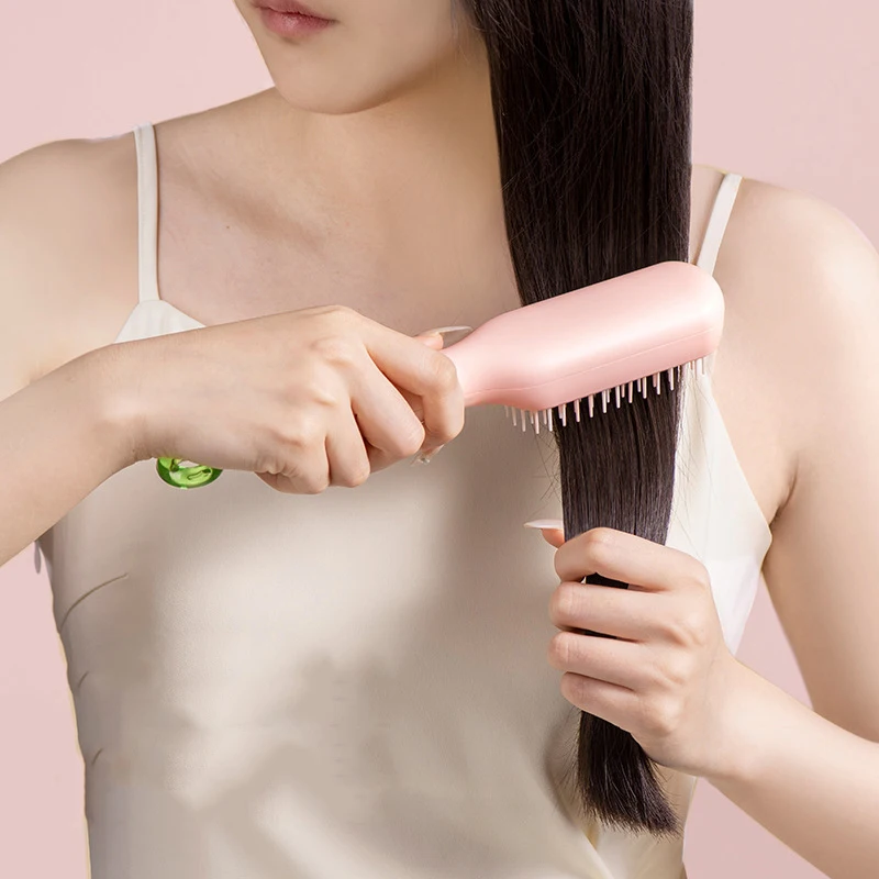 Self-Cleaning Hair Brush Anti-Static Massage Comb Retractable Rotating Combs Scalp Massager Detangling Hair Brushes Styling Tool