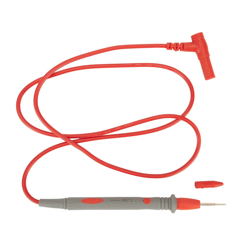 1 Pc Silicone Insulated Test Leads Multimeter Needle Probe Tester Unique 20A 910mm Cable Electrical Equipment Gold