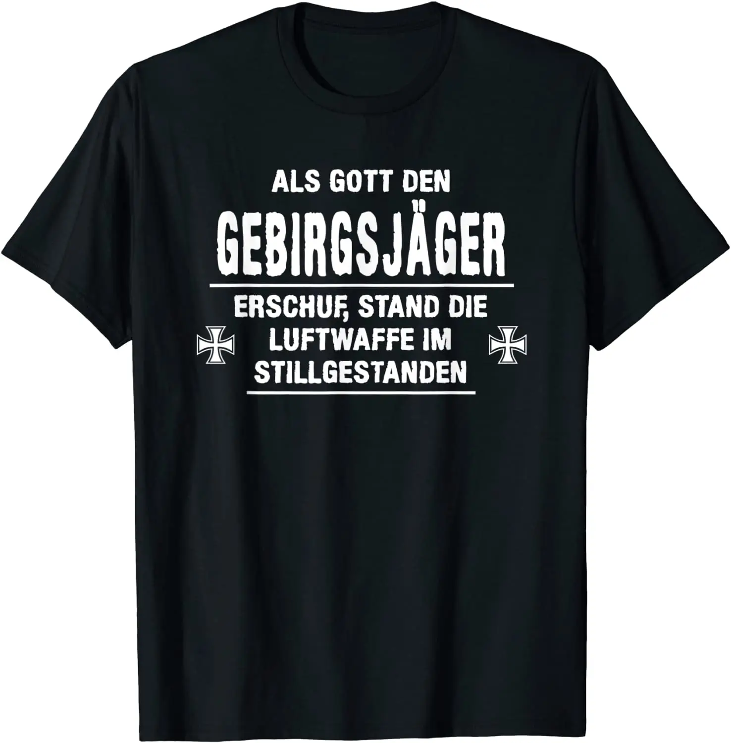 German Armed Forces Design with German Text 'Mountainhunter' T-Shirt. Summer Cotton Short Sleeve O-Neck Mens T Shirt New S-3XL