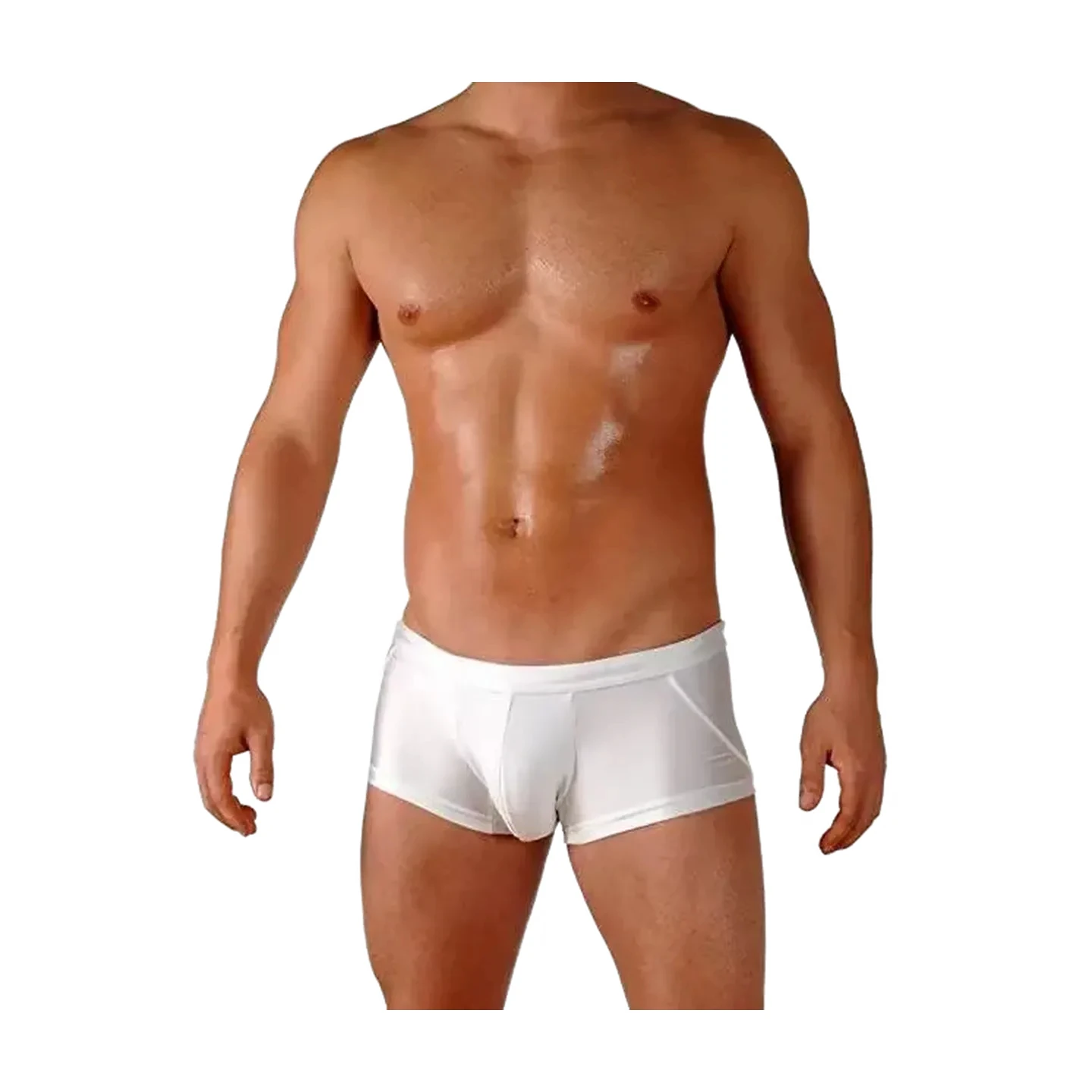 Men's Boxers Swim Shorts Men's Race Style  Swimsuit With Front Pocket  Beach Pool  Super Speed Dry Water Sports