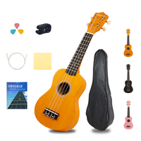 Dozzly 21 Inch Ukulele 4 Strings Guitar Colourful Guitarra Ukulele Stringed Instrument for Kids Adult Beginners