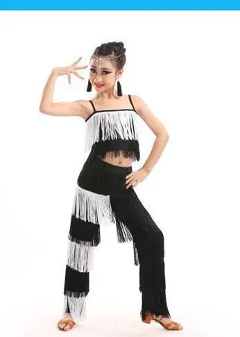 Vêtements de danse latine en polyester pour femmes, vêtements de samba, shandong pour filles, non précipités