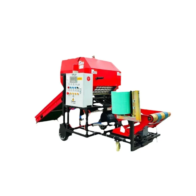 

Fully automatic 55-type bundling and film wrapping machine, Qingchu Huangchu round bundling and film wrapping machine