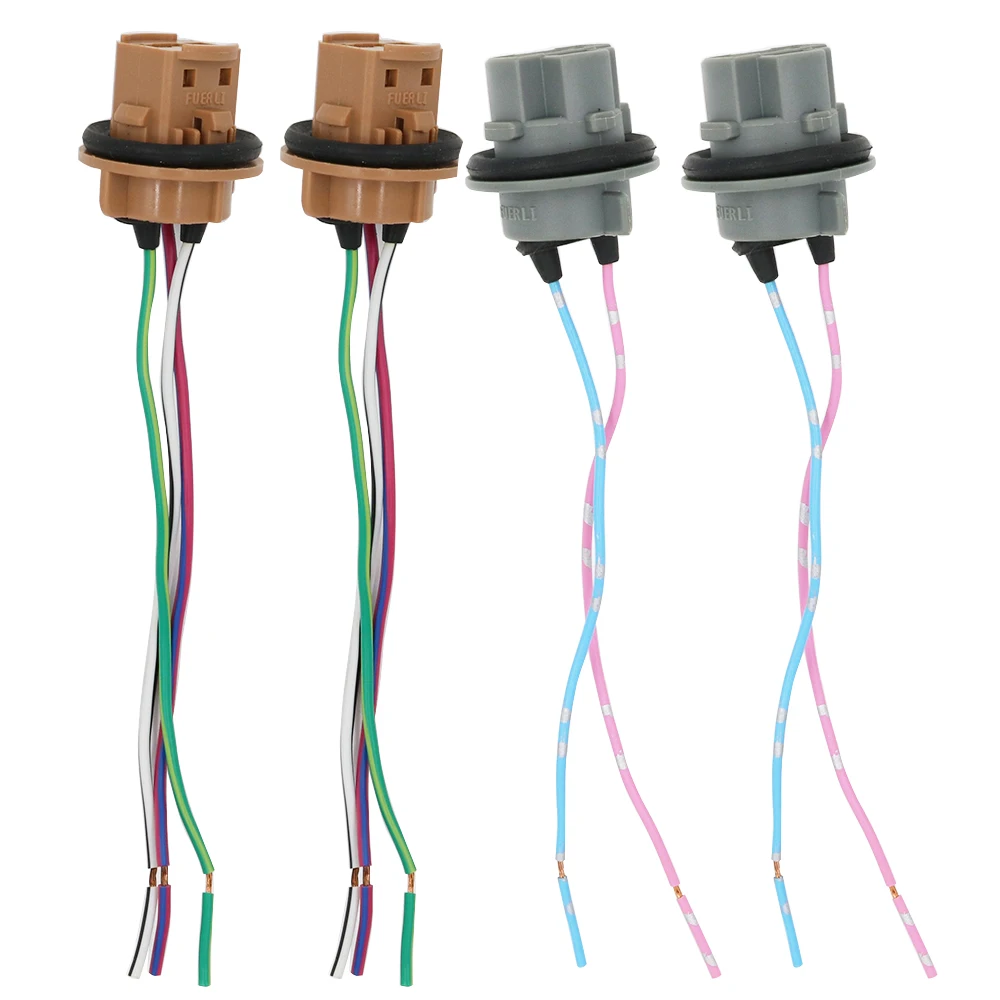 100X t20 7440 7443 LED w21/5w Bulb holder Socket connector car Brake Turn Signal Light Harness Wire Adapter car Lamp base Cable