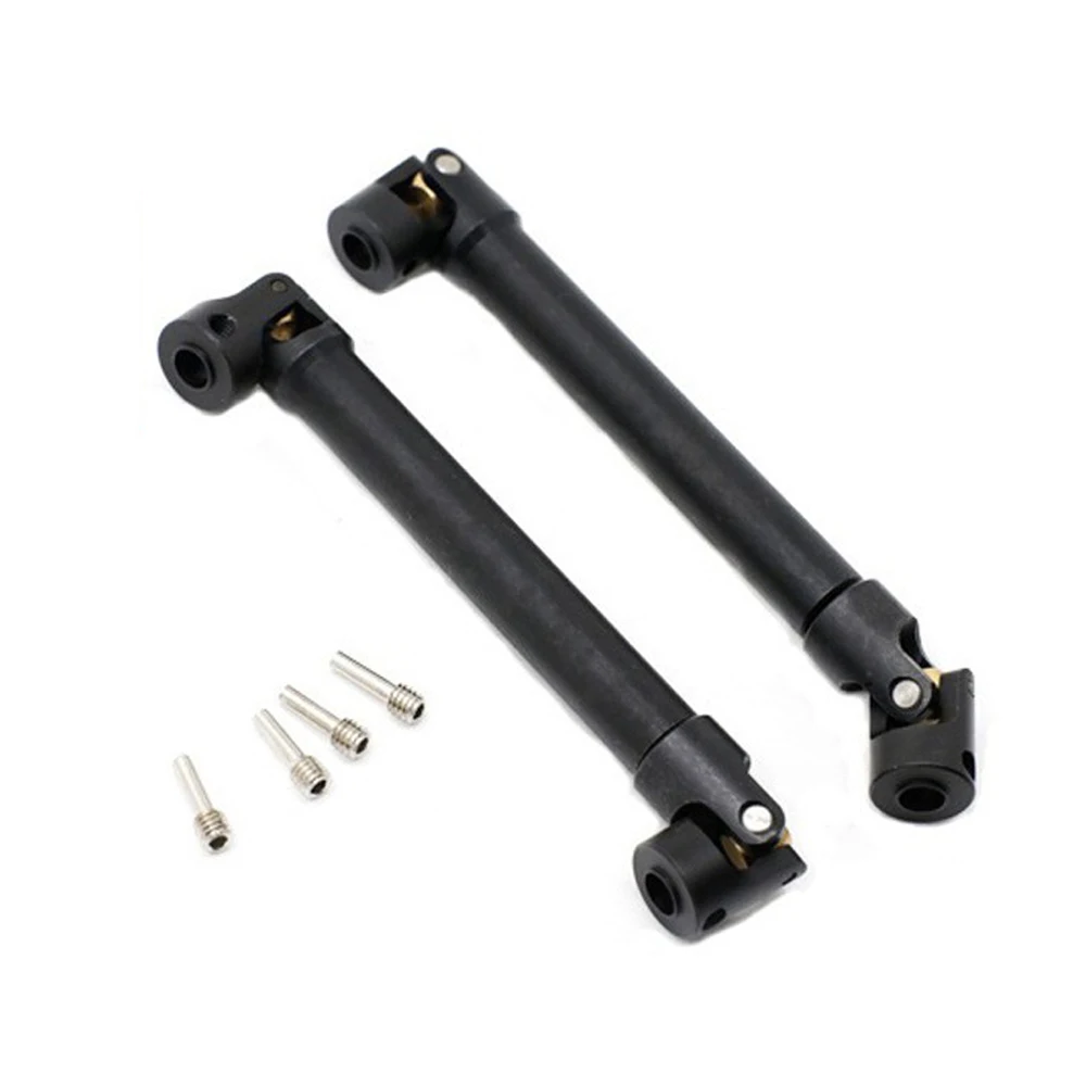 2pcs Metal Internal Spline Drive Shaft Universal Joint Driveshaft for 1/10 RC Car Crawler Axial SCX10 TRX4 TRX6 CC01 D90 Gen8