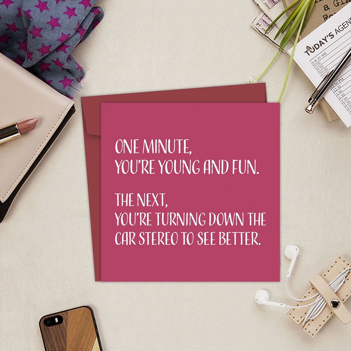 1PC Rude Getting Old Birthday Card For Him Her,Funny 40th 50th 60th Bday Card for Men Women,Happy Birthday Gift For Husband Wife