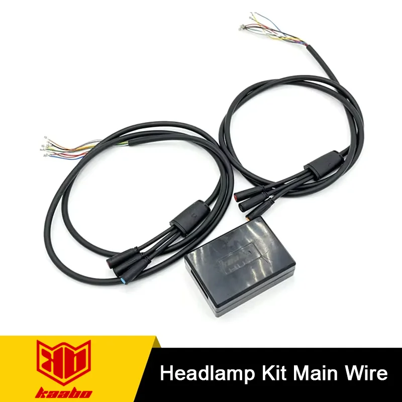 Original Kaabo Headlamp Kit Main Wire Upgraded Switch Button ECO TURBO Single Dual Assembly Board Mantis Electric Scooter Parts