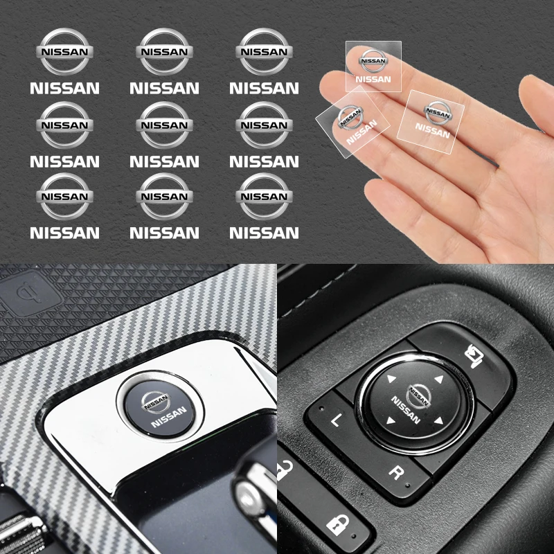 Car Badges Auto Interior Decor Logo Stickers For Nissan Mazda Opel Skoda Peugeot Citroen LEXUS Dacia Tesla Cadillac Land Rover