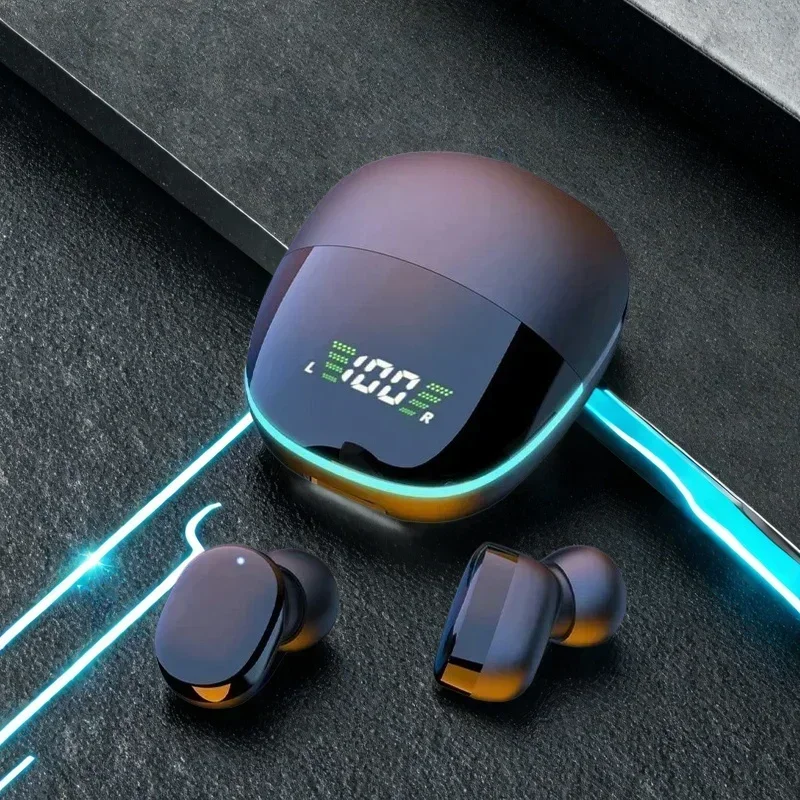 Original Wireless Bluetooth Headphones Tws Waterproof Earbuds Earphones Digital Display Heaset Large Capacity Charging Case