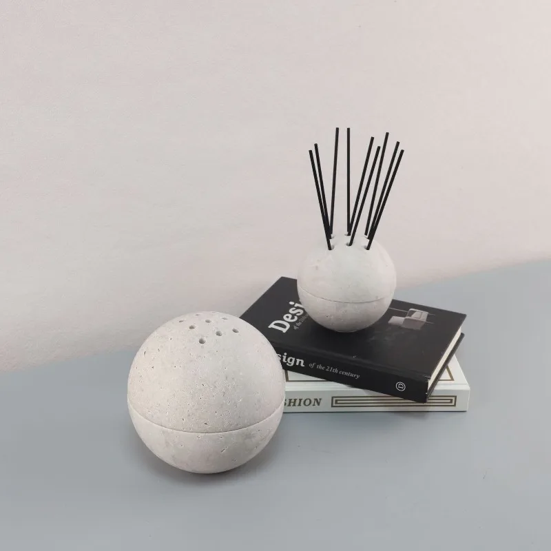 

Incense Burner Home Decoration, Natural Marble Religious Circular Decorative Incense Burner