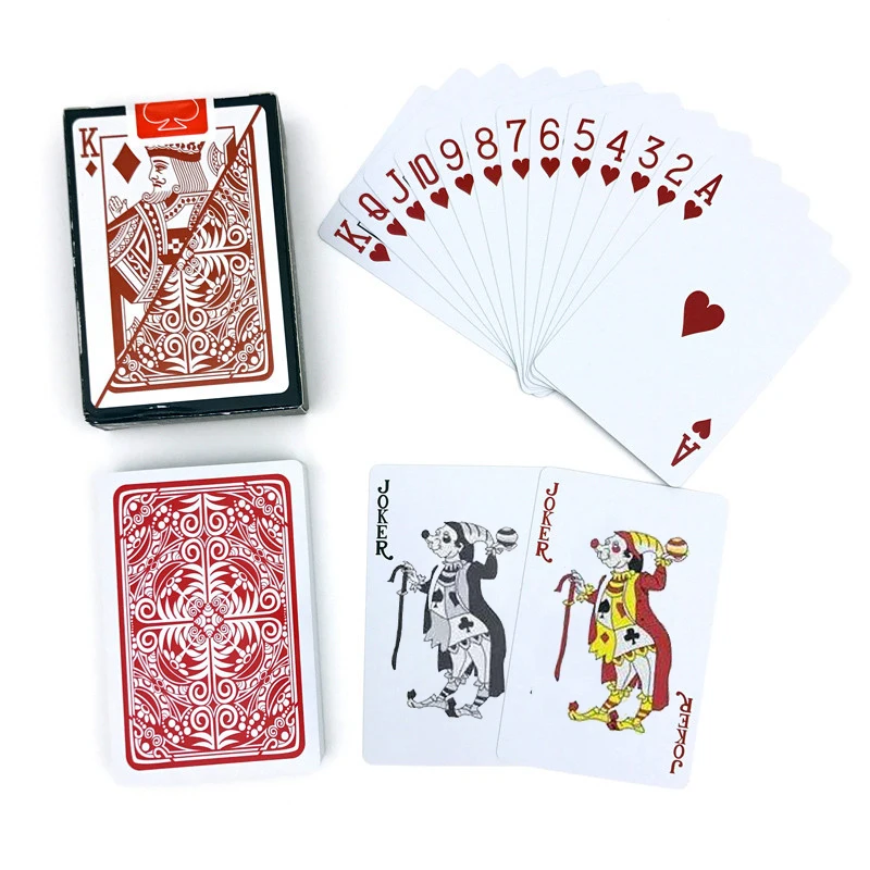 2 Sets/Lot New High Quality Baccarat Texas Hold\'em Plastic Playing Cards Waterproof Bridge Poker Cards Board Game 2.28*3.46 Inch