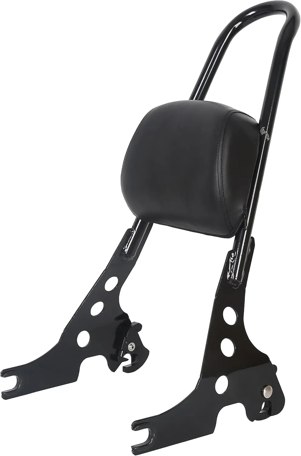 

Passenger Backrest Pad Sissy Bar Cushion Fit for 2004&up Harley Sportster XL XLH 883 1200 Black Detachable